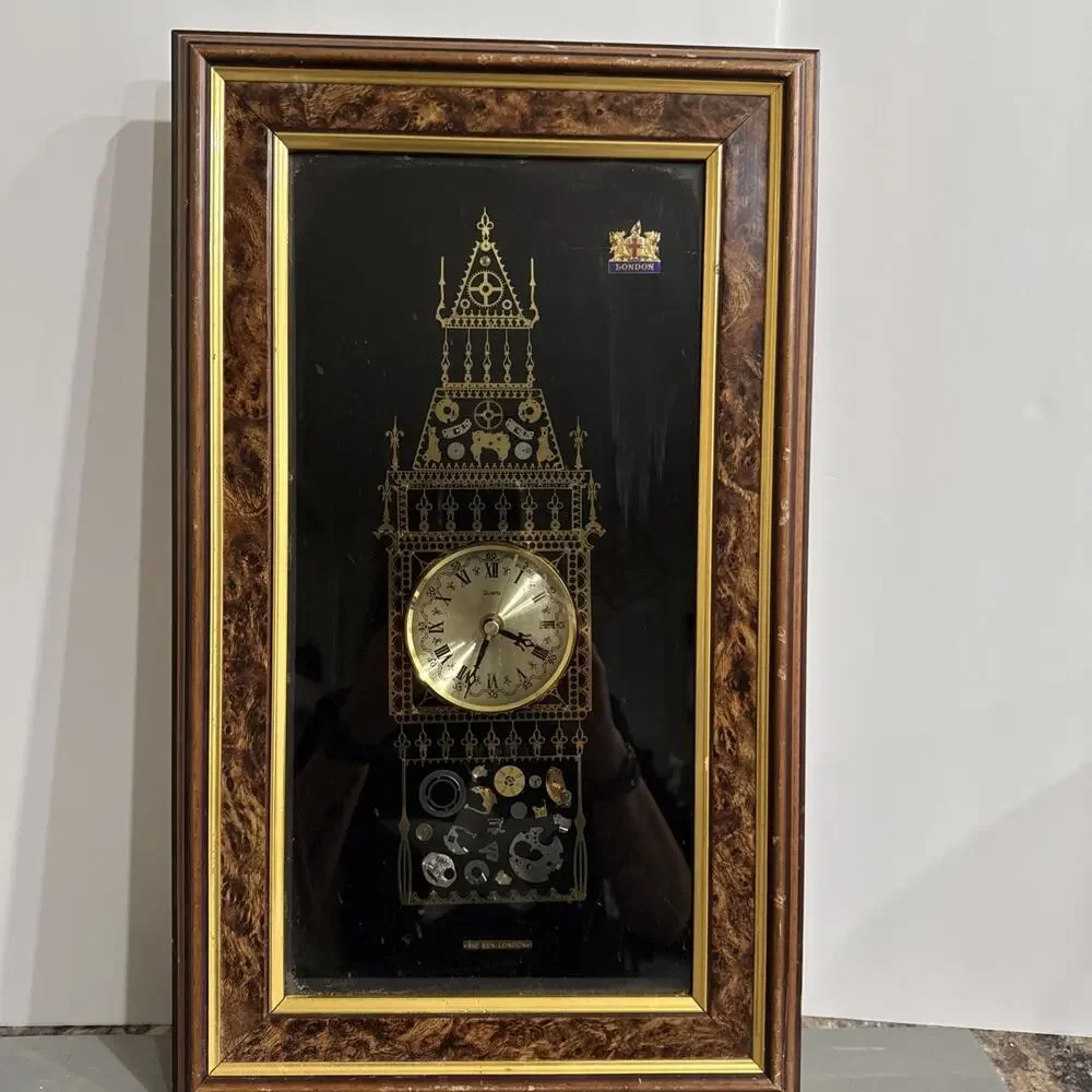 Vintage Quartz London Big Ben Wall Clock Steampunk Clock Made In UK London